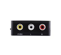 Goshyda Convertisseur Mini Entrée HD vers AV, Entrée HD vers Adaptateur Vidéo Composite, Convertisseur de Signal Numérique 720p/1080p, Plug and Play, Aucune Alimentation Nécessaire (Black)