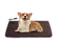 Goshyda Coussin Chauffant pour Chien 30 X 60 Cm, Coussin Chauffant USB pour Animaux de Compagnie, Tapis Chauffant électrique pour Chat avec 3 Réglages de Température Réglables (café Noir)