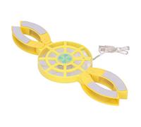 Goshyda Coussin de Refroidissement pour Ordinateur Portable, Coussin de Refroidissement pour Refroidisseur de Bureau Pliable à Double Ventilateur, Coussin de Refroidissement Lumineux USB (Jaune)