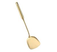 Goshyda Cuillère à Louche en Acier Inoxydable, Louche à Soupe avec Bec Verseur et Trous, Outil de Cuisson pour Spatule de Cuisine pour Servir, Ensemble de en Acier (spatule)