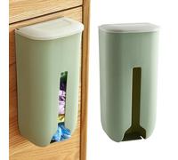 Goshyda Distributeur de Sacs Poubelles, Ouverture Inférieure Pratique, Utilisation Multifonctionnelle pour la Cuisine, Support de Sacs en Plastique (GREEN)