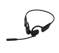 Goshyda Écouteurs à Conduction Osseuse, écouteurs Bluetooth 5.3 à Oreille Ouverte avec Micro Antibruit AI, Légers et Confortables, pour la Course en Plein Air en Salle de Sport (Black)