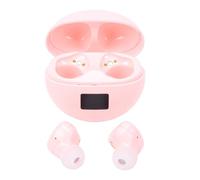 Goshyda Écouteurs sans Fil en Forme de Cœur, écouteurs Stéréo Bluetooth 5.4 à Suppression de Bruit avec étui de Chargement de 200 MAh, pour Les Amateurs de Musique (Pink)