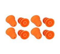 Goshyda Embouts Auriculaires en Silicone, 8 Pièces, Bouchons d'oreille de Remplacement, Réduction du Bruit, Se846 Se535 Se215 et Trou Intérieur 2.0-3.5mm, Orange