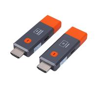 Goshyda Émetteur et Récepteur HDMI sans Fil 50 M, Décodage 4K, Sortie Ultra HD 1080p 60 Hz, Kit D'extension sans Fil 2,4 G 5,8 G pour Projecteur PC TV Box, Plug and Play