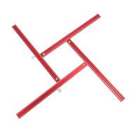 Goshyda Ensemble de Jonction de Rail de Guidage pour Scie à Bois avec Gabarit de Routeur Réglable, Système de Rail en Alliage D'aluminium pour un Savoir-faire Polyvalent