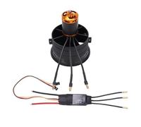 Goshyda Ensemble de Ventilateurs à Moteur sans Balais, Ventilateur à 12 Pales de 64 Mm avec Moteur 2300 KV, Poussée de 1900 G, Conception Robuste et Légère, Vitesse Réglable pour la Modification de