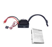 Goshyda ESC sans Balais Résistant à la Pluie 35A 120A Burst, Contrôleur de Vitesse électronique sans Ventilateur pour Voitures RC 1/16 1/14, Moteur Capteur Compatible, Accélérateur Linéaire pour