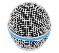 Goshyda Grille en Maille à Rotule de Microphone de Remplacement en Acier Inoxydable pour Micro Beta58A avec Filtre en Mousse Intérieur, Hauteur 51 Mm, Diamètre Intérieur 31 Mm, Filtre Anti-pop Durable
