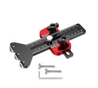 Goshyda Guide de Gabarit pour Scie à Table, 3 Poulies pour une Coupe Précise, Fente en U 3/8 X /4 Po, Fente en T 1/4 X /8 Po, Fixation de Sciage en Aluminium Réglable sans Crevasse pour Scie à