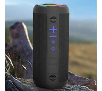 Goshyda Haut-Parleur Bluetooth sans Fil, étanche IPX6, Haut-Parleur Portable avec Lumières, Son Stéréo HD 30 W, Autonomie de 12 Heures, Appairage TWS, pour la Maison, Les Fêtes en Plein