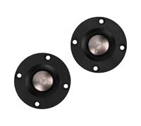 Goshyda Haut-parleurs de Tweeter de 2 Pouces, Tweeter à Dôme à Diaphragme Ti 20W 52mm pour Système Audio de Voiture et de Maison, 2 Pièces
