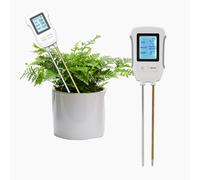 Goshyda Humidimètre du Sol, Testeur de PH de Température d'humidité du Sol 3 en 1 avec Double Sonde, Affichage Numérique, Capteur D'hygromètre de Moniteur d'eau de Plante pour Le