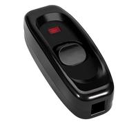 Goshyda Interrupteur étanche à la lumière, Interrupteur d'appareil 5pcs Bouton Marche/arrêt Interrupteur de câble de Cordon en Ligne, pour Lampe de Table Lampe de lit Lampe de lit avec(Le Noir)