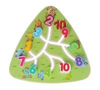 Goshyda Jeu D'association en Bois pour Enfants, Développement de la Concentration et des Compétences Sociales, Jouet D'apprentissage Précoce pour Garçons et Filles (Jeu de déplacement de nombres)