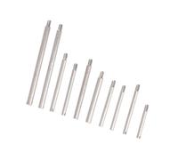 Goshyda Jeu de Vis de Bracelet de Montre, 10 Tailles, Accessoires de Montre en Métal de Haute qualité pour Diverses Marques de Montres, avec Boîte de Rangement Pratique (100PCS)