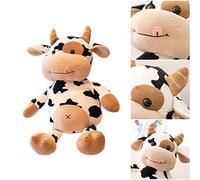Goshyda Jouet en Peluche de Vache Porte-Bonheur, Matériaux Durables, Poupée Douce pour bébé Dormant 30cm/40cm pour la santé et la prospérité (B)