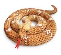 Goshyda Jouet Serpent en Peluche Réaliste et Confortable pour Décoration sur Le Thème de la Jungle, Doux et élastique pour canapé et Lit, Marron, 180 Cm (Goshydatkm62y1zd4-221010KM21-1)
