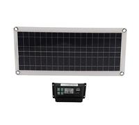 Goshyda Kit de Panneaux Solaires 30W avec Contrôleur de Charge 30A, Panneau Solaire en Polysilicium pour Voiture 12V, Camping-Car, Bateau, Remorque Marine, Utilisation Hors Réseau