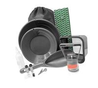 Goshyda Kit de Panoramique en Or Portable avec Sac de Transport, avec des Casseroles en Or, Un Scoop, etc., Débutants Appropriés et Passionnés pour Les Rivières, Les Ruisseaux,