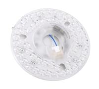 Goshyda Kit D'éclairage de Modernisation de 4,92 Pouces pour Ventilateur de Plafond, Panneau de Remplacement de Lumière LED Couleur Température Réglable 3000K 4000K 6000K, Panneau (230V)