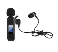 Goshyda Kit d'écouteurs sans Fil Bluetooth, Microphone Lavalier, Anti-Transpiration, pour Diffusion en Direct, Noir V5.5
