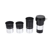 Goshyda Kit d'oculaire Plossl, Ensemble d'oculaires de télescope Plossl de 1,25 "4 mm/10 mm/25 mm + Objectif Barlow 2X pour la Photographie d'astronomie