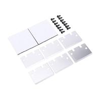 Goshyda Lame de Grattoir d'imprimante 3D en Acier SK5, Paquet de 6 Grattoirs de Plaque de Construction pour Lit Chaud, avec Vis et Autocollants Magnétiques pour un Retrait Facile du Modèle