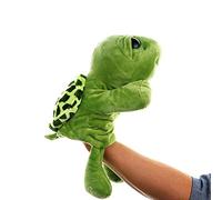 Goshyda Le Jouet en Peluche Marionnette à Main de 30 Cm Encourage Les Compétences de Communication et la Confiance chez Les Enfants (Green)