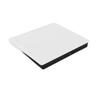 Goshyda Lecteur de DVD Externe USB 3.0, Transfert de Données Haute Vitesse, Performances Puissantes, Fonctionnalités Polyvalentes pour, pour, et Plus Encore (White)