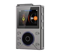 Goshyda Lecteur MP3 HiFi, Lecteur de Musique Audio Numérique Portable sans Perte avec écran Couleur 2,4 Pouces, Commande de Roue Alps, Batterie 3000 MAh, Mémoire 16 Go (Gris métallisé)