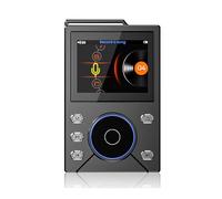 Goshyda Lecteur MP3 HiFi, Lecteur de Musique Audio Numérique Portable sans Perte avec écran Couleur 2,4 Pouces, Commande de Roue Alps, Batterie 3000 MAh, Mémoire 16 Go (Black)