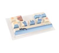 Goshyda Lot de 8 Capuchons de Touches de Clavier Mécanique, Capuchons de Touches de Barre D'espace de Remplacement, Capuchons de Touches PBT Mignons Personnalisés pour Clavier Mécanique