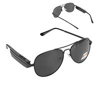 Goshyda Lunettes de Bluetooth Intelligentes, Lunettes de Casque D'extérieur Audio sans Fil Pliables Portables, Fonction D'appel D'assistance, Musique D'assistance