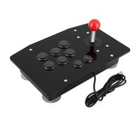 Goshyda Manette de Jeu Rocker à 8 Boutons, Contrôleur de Jeu d' USB pour PC, Boutons de Type Carte 3D, Son de Salle d' Classique, Coque en Acrylique pour Jeux à Domicile