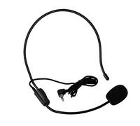 Goshyda Microphone Filaire monté sur la tête Mini Micro à condensateur 3.5mm pour Haut-Parleur amplificateur Vocal pour Spectacle de Spectacle de Danse de Chant