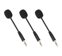 Goshyda Microphone Lavalier, Mini Microphone à Revers Jack 3,5 Mm D'ordinateur Mains Libres avec Couvercle en éponge et Câble de 1,5 M, pour Ordinateur de Téléphone