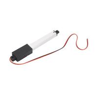 Goshyda Mini Actionneur Linéaire électrique 24 V DC avec Interrupteur de Fin de Course, Course de 75 Mm, Poussée 70 N 8 Mm/s, Tube en Aluminium pour Domotique, Protection contre les Surcharges,