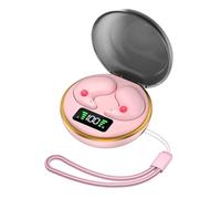 Goshyda Mini écouteurs sans Fil Bluetooth 5.3, écouteurs Stéréo sans Fil de Lecture 5H avec Affichage Numérique de L'alimentation, étui de Chargement, pour Android pour OSX (Rose)