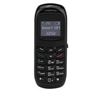 Goshyda Mini Téléphone Portable Bluetooth, Numéroteur sans Fil Portable BM70, Petit écouteur Bluetooth, Prend en la Fonction MP3, Prend en la Carte SIM Standard GN(Le Noir)