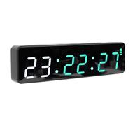 Goshyda Minuterie D'intervalle LED, Chronomètre à Compte à Rebours pour | Horloge Magnétique de Minuterie de Salle de Sport à LED, Modes FGB HIIT Prédéfinis