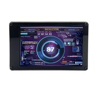 Goshyda Moniteur de Données CPU PC, Moniteur de Température D'affichage du Panneau de Capteur D'ordinateur IPS USB Mini écran 3,5 Pouces pour Moniteur de Données CPU PC, pour