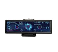 Goshyda Moniteur de Température D'ordinateur LCD USB C de 8,8 Pouces, Deuxième Moniteur pour Les Données du Processeur avec Connexion Facile, Disposition Personnalisable, Protection des