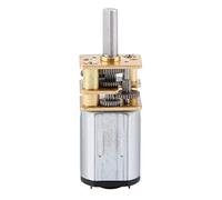 Goshyda Moteur à Engrenages, Moteur à Courant continu à réduction de Vitesse N20 DC3V 6V 12V 50-2000RPM avec boîte de Vitesses en métal