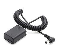 Goshyda NP FW50 Battery Mode, Adaptateur d'alimentation CC Coupleur Entièrement décodé avec Câble de Connexion à Ressort, pour A7 A7II A7R A7S A7RII A7SII A6000 A5000 ILDC (Andoer)