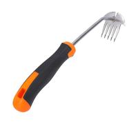 Goshyda Outil d'extraction des Mauvaises Herbes, Désherbeur Manuel en Acier Inoxydable avec 5 Dents, Désherbeur de Jardin Portable pour l'élimination des Racines en Profondeur, Poignée Ergonomique