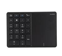 Goshyda Pavé Numérique sans Fil, BT et 2.4G Dual Modes 22 Touches Slim Clavier Numérique Rechargeable avec pavé Tactile, pour pour Android, pour OS X (Le Noir)