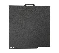 Goshyda Plaque PEI pour Bambu P1P P1S X1C, Acier à Revêtement Noir Amovible Flexible, 257x257mm, Adhérence Magnétique Améliorée, Toucher givré, Facile à Installer