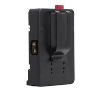 Goshyda Plate de Batterie V Mount, DapPor Sortie V Verrouillage Plaque de Batterie avec Clip Arrière, pour NP F970 F960 F750 F770 F550 Batteries, pour Camera EVF LED Spotlight