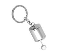 Goshyda Porte-clés en Alliage Métallique en Forme de Pièce de Voiture, Modèle de Levier de Vitesse Automatique (SILVER)